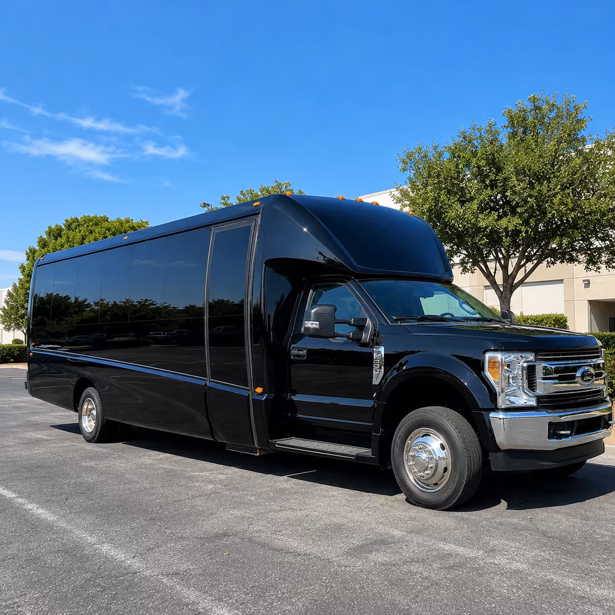 buses for lake forest high school prom groups heading into dover