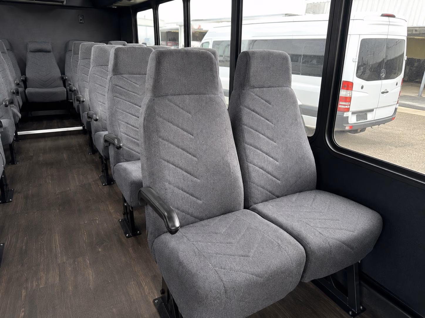 dover 18 passenger minibus interior