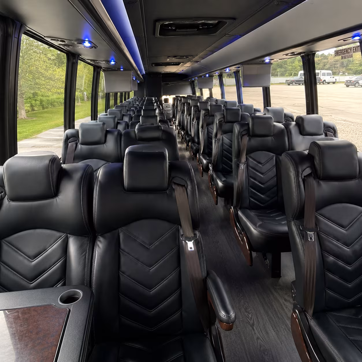dover 25 passenger minibus inside