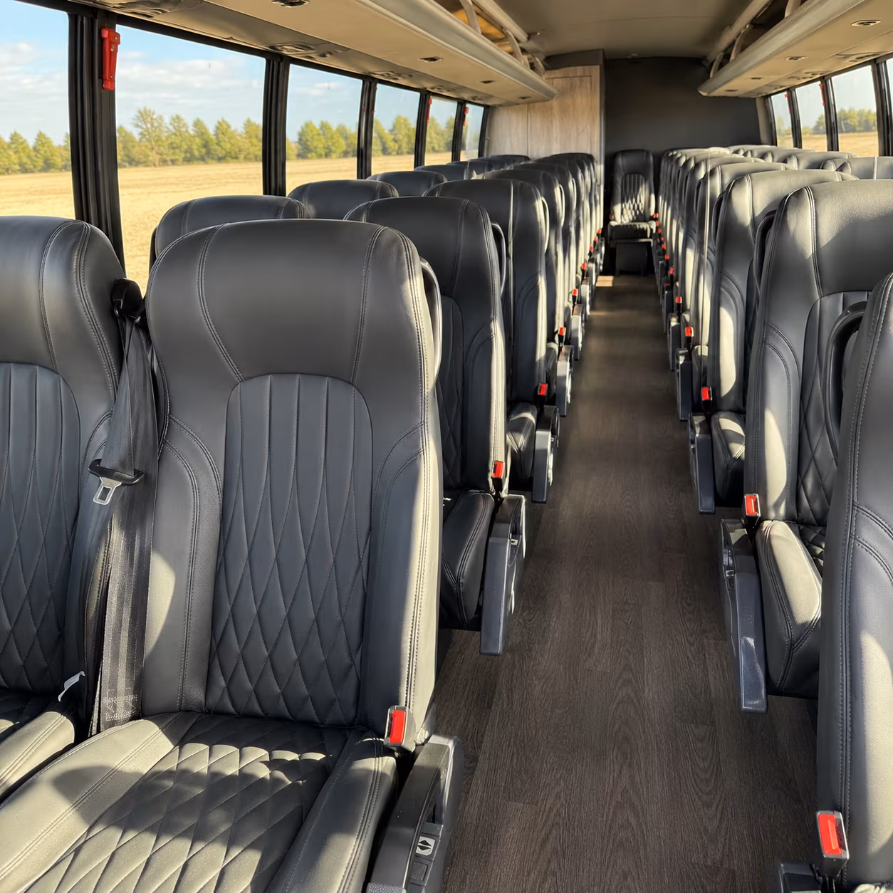 dover 25 passenger minibus interior