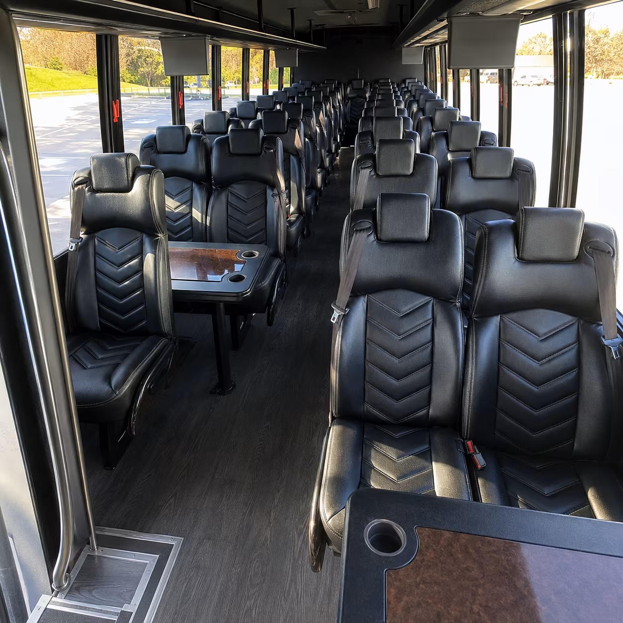 dover 28 passenger minibus inside