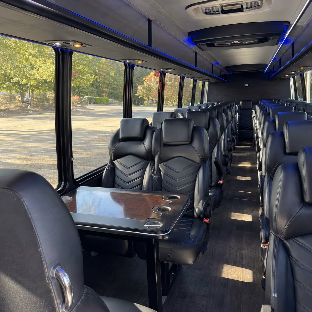 dover 28 passenger minibus interior