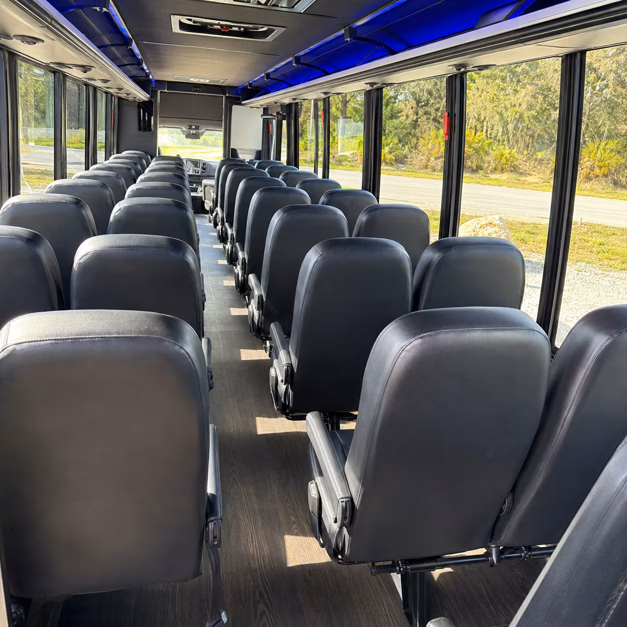 dover 30 passenger minibus inside