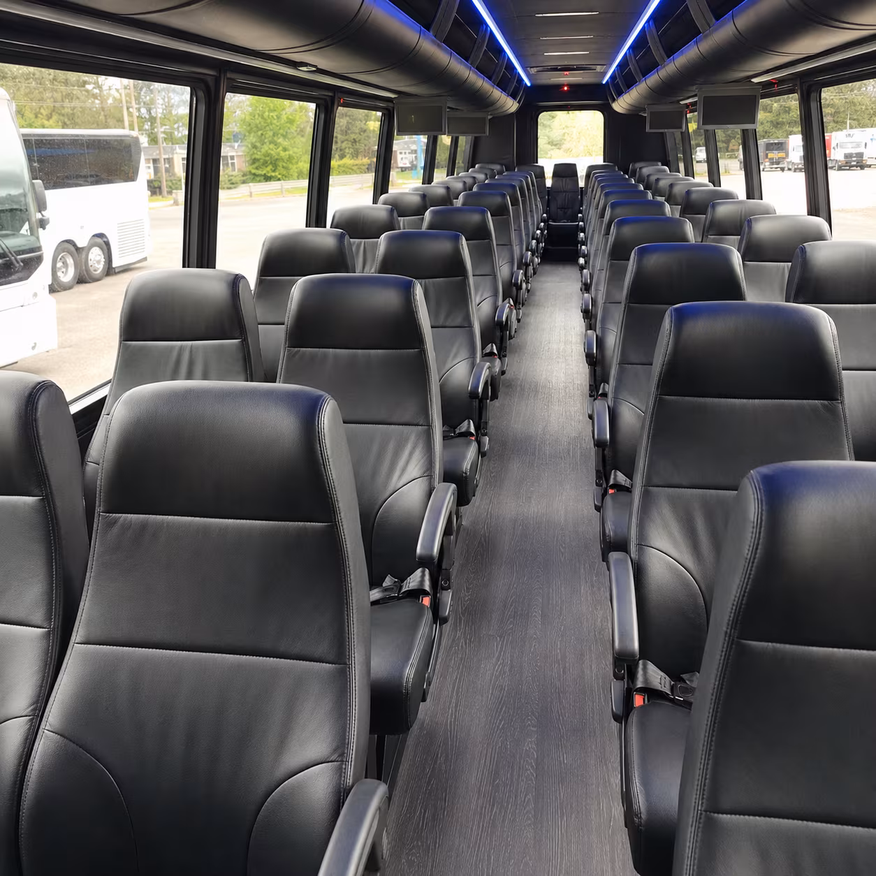 dover 35 passenger minibus inside