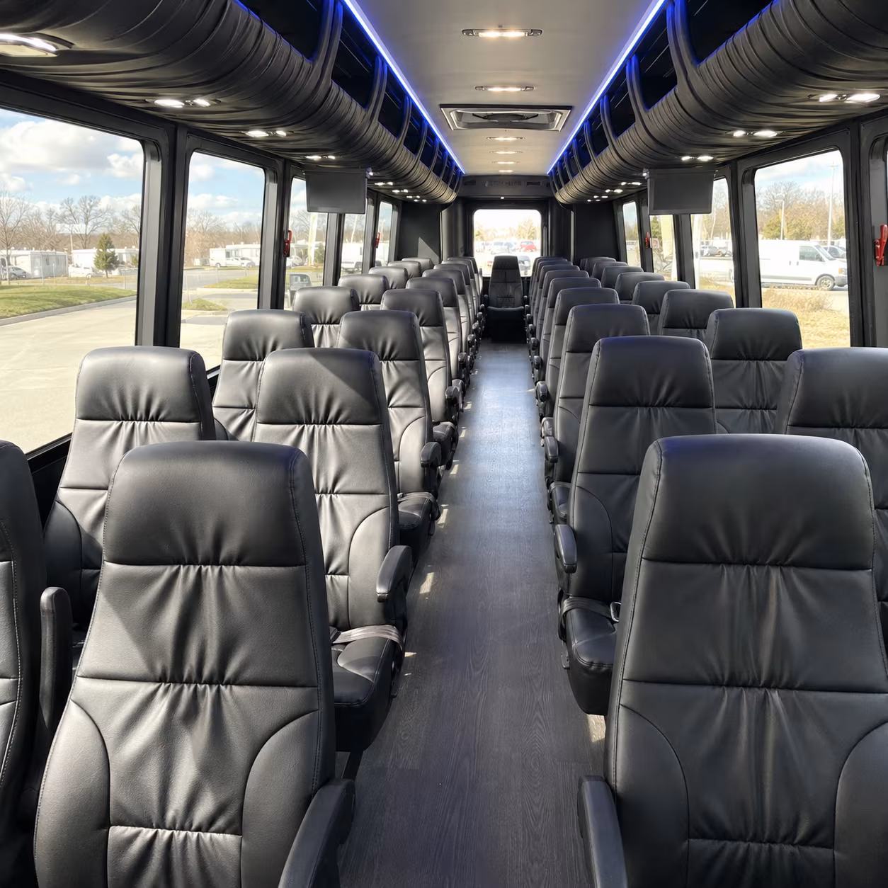 dover 35 passenger minibus interior