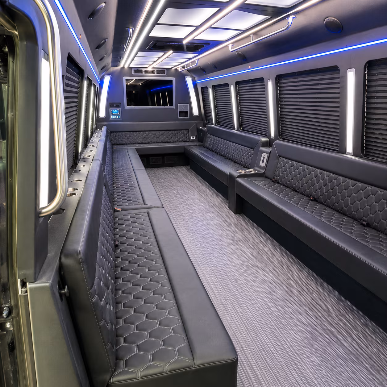 dover 40 passenger party bus interior