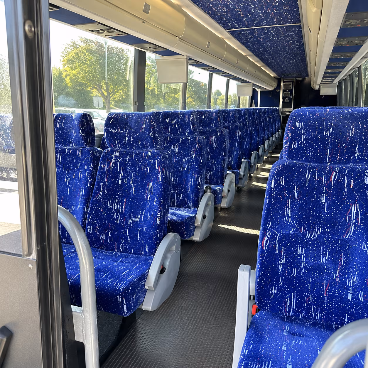 dover 56 passenger charter bus interior